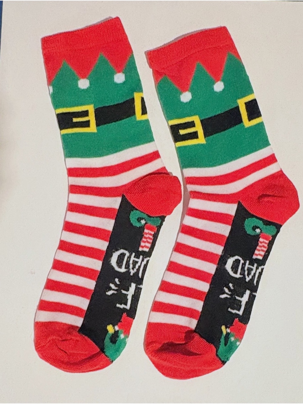 Christmas Elf Squad Holiday Socks - nwot